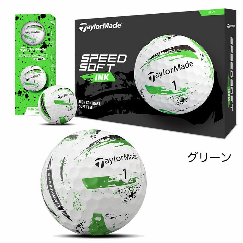 テーラーメイド2024SPEEDSOFTスピードソフトインクボールゴルフボール1ダース全12球TaylorMade2024年モデル日本正規品