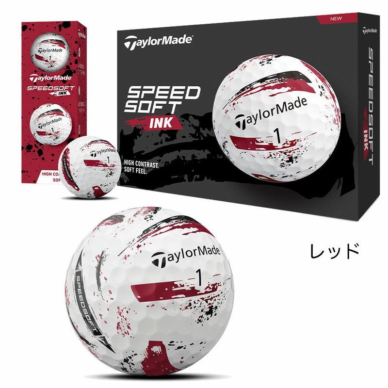 テーラーメイド2024SPEEDSOFTスピードソフトインクボールゴルフボール1ダース全12球TaylorMade2024年モデル日本正規品