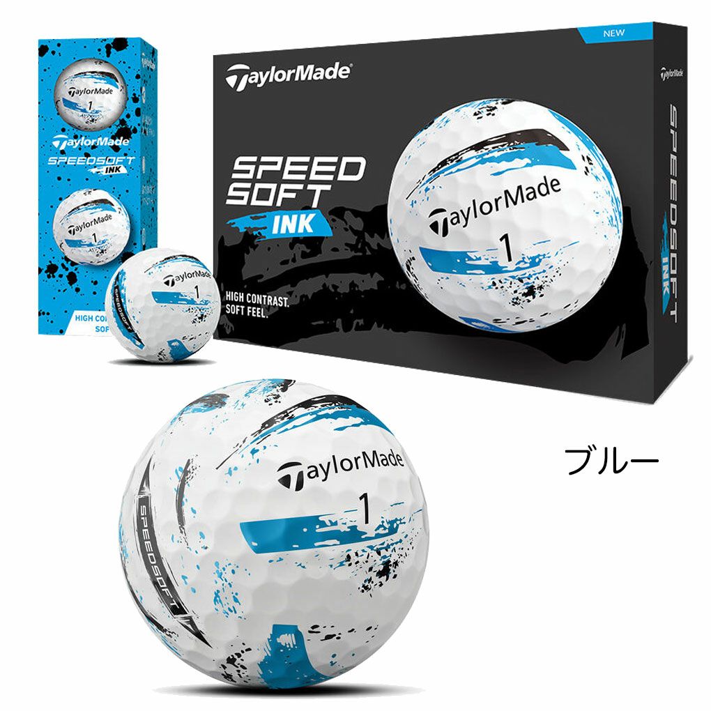テーラーメイド2024SPEEDSOFTスピードソフトインクボールゴルフボール1ダース全12球TaylorMade2024年モデル日本正規品
