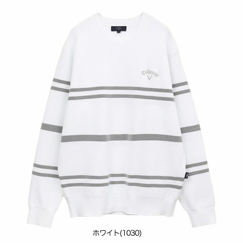 キャロウェイ片畦クルーネックニットC25118101メンズゴルフウェア2025春夏モデルCallaway日本正規品