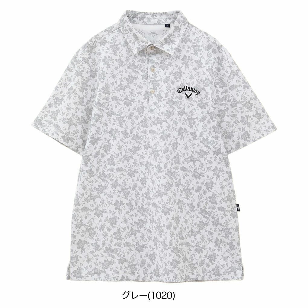 キャロウェイフラワープリントカノコシャツC25134112メンズゴルフウェア2025春夏モデルCallaway日本正規品