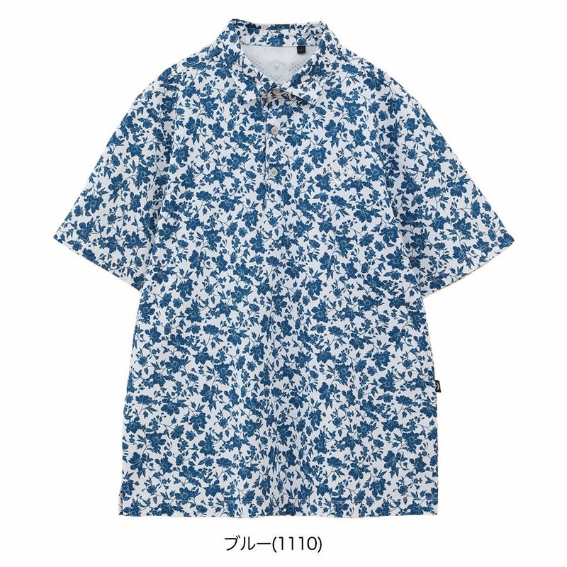 キャロウェイフラワープリントカノコシャツC25134112メンズゴルフウェア2025春夏モデルCallaway日本正規品