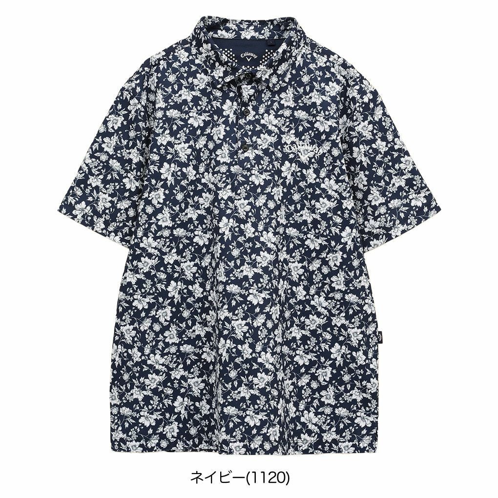 キャロウェイフラワープリントカノコシャツC25134112メンズゴルフウェア2025春夏モデルCallaway日本正規品