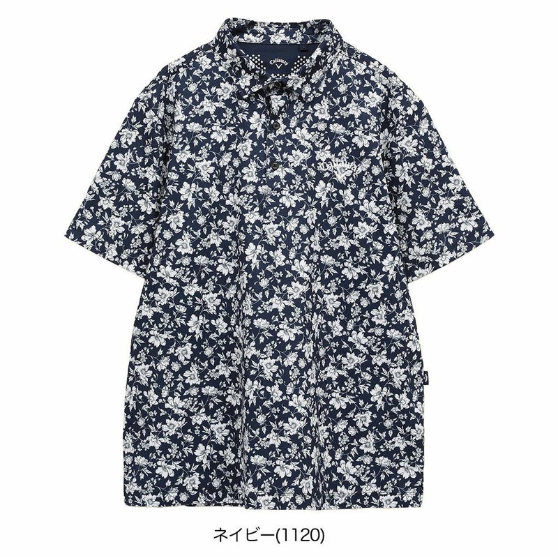 キャロウェイフラワープリントカノコシャツC25134112メンズゴルフウェア2025春夏モデルCallaway日本正規品