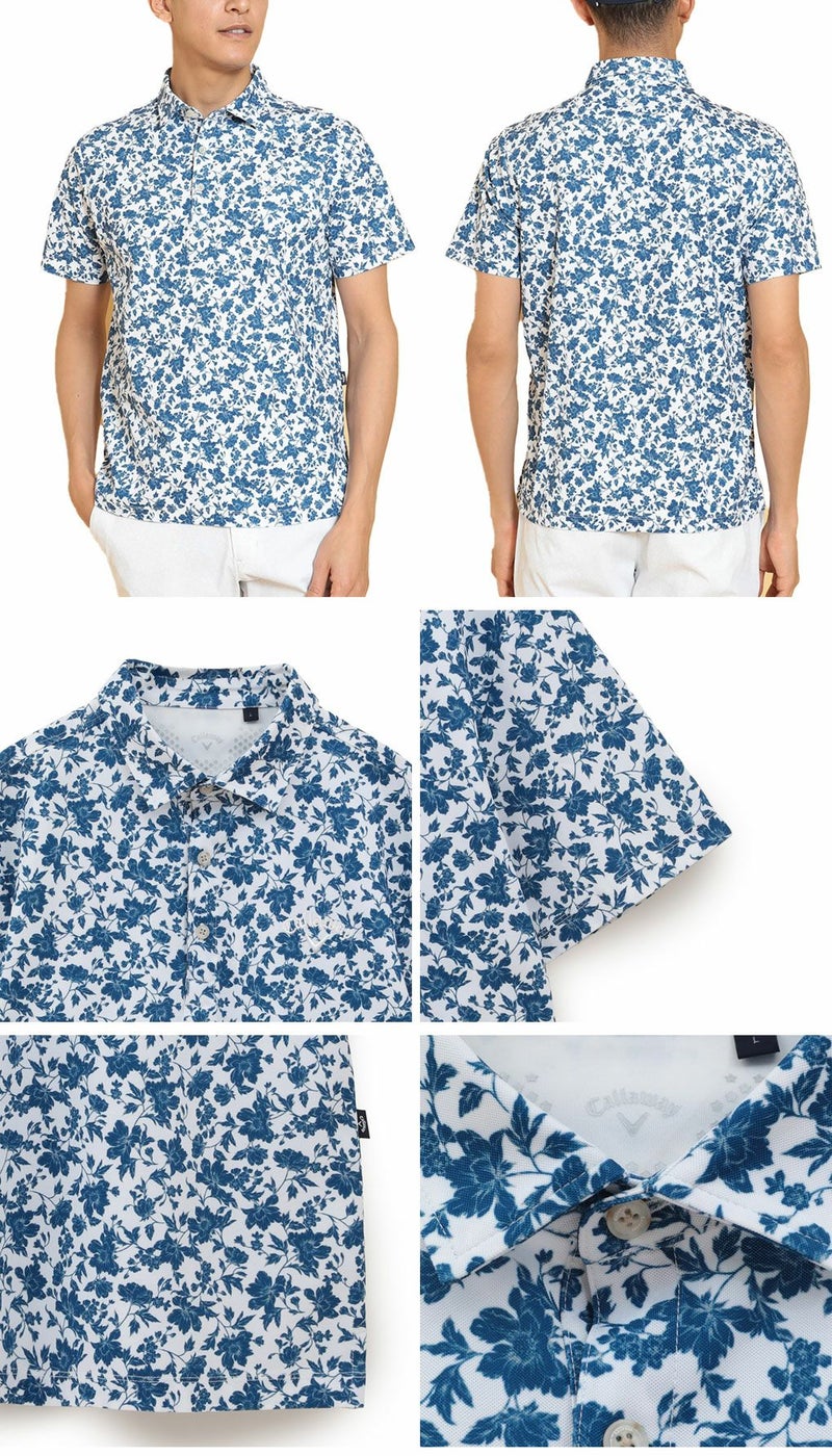 キャロウェイフラワープリントカノコシャツC25134112メンズゴルフウェア2025春夏モデルCallaway日本正規品