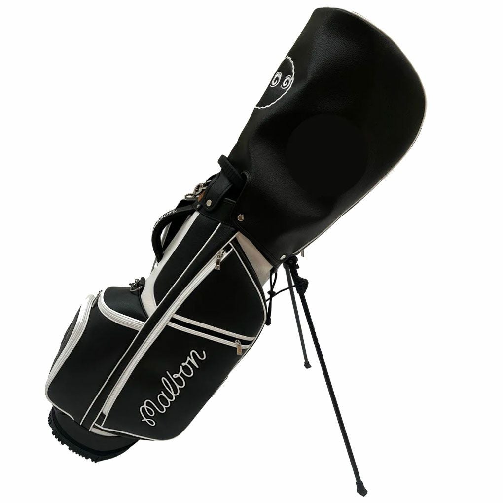 マルボンMalbonGolfキャディバッグEvergreenStandBagブラック5分割トップ2024年モデル
