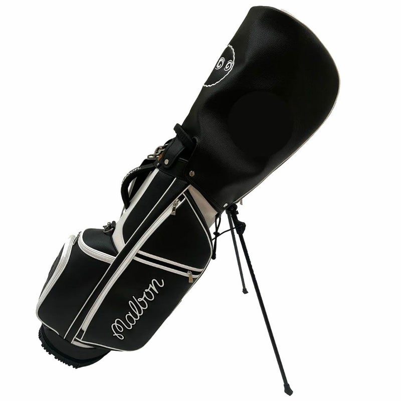 マルボンMalbonGolfキャディバッグEvergreenStandBagブラック5分割トップ2024年モデル