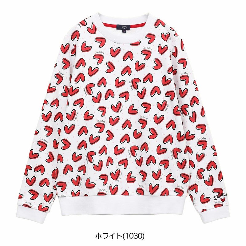 キャロウェイラブキャロウェイクルーネックスウェットC25117221レディースゴルフウェア2025春夏モデルCallaway日本正規品