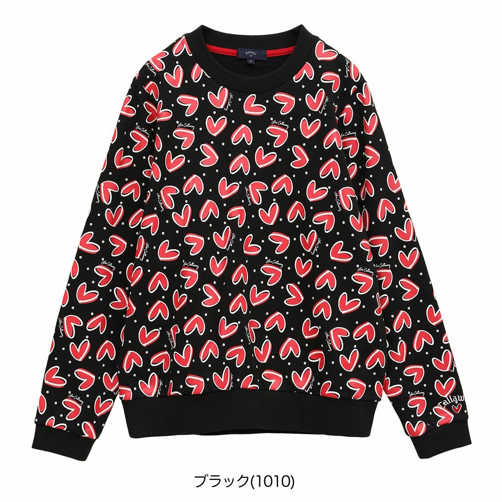 キャロウェイラブキャロウェイクルーネックスウェットC25117221レディースゴルフウェア2025春夏モデルCallaway日本正規品