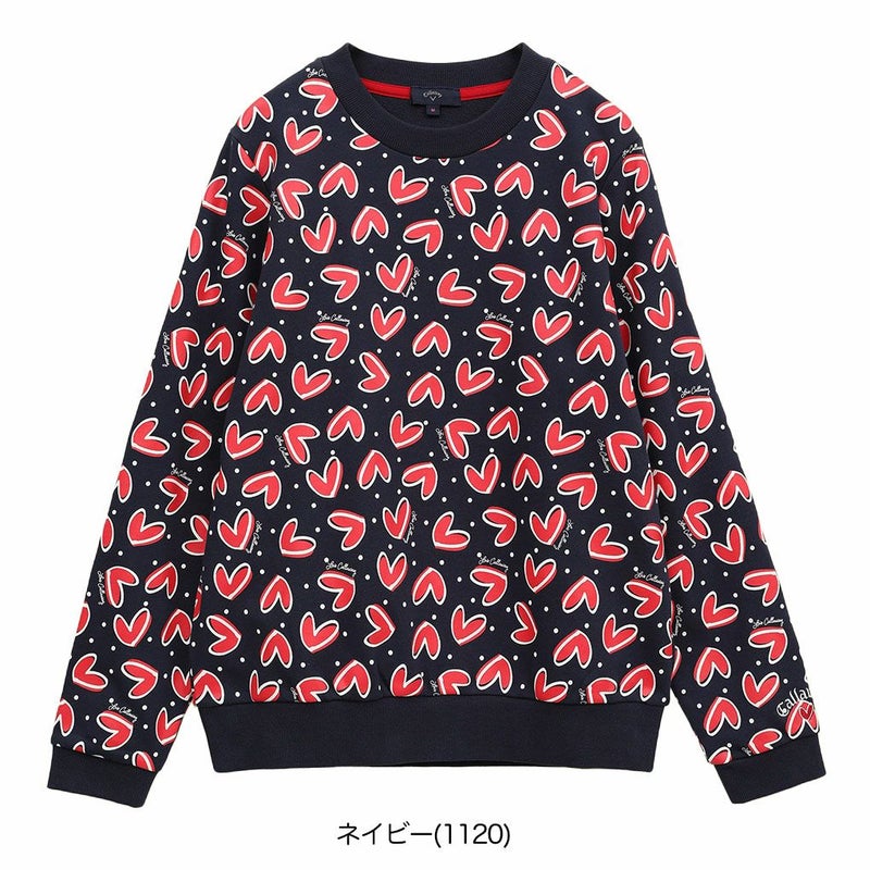 キャロウェイラブキャロウェイクルーネックスウェットC25117221レディースゴルフウェア2025春夏モデルCallaway日本正規品