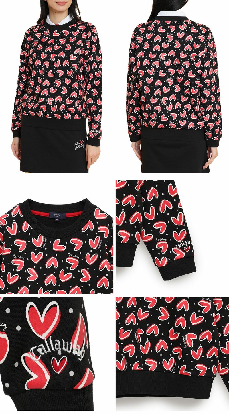 キャロウェイラブキャロウェイクルーネックスウェットC25117221レディースゴルフウェア2025春夏モデルCallaway日本正規品