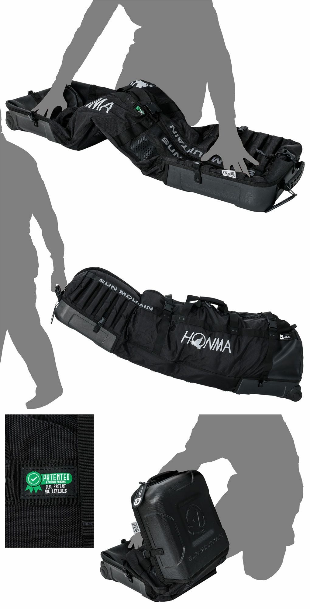 本間ゴルフ×サンマウンテン コラボ Kube Travel Case トラベルケース