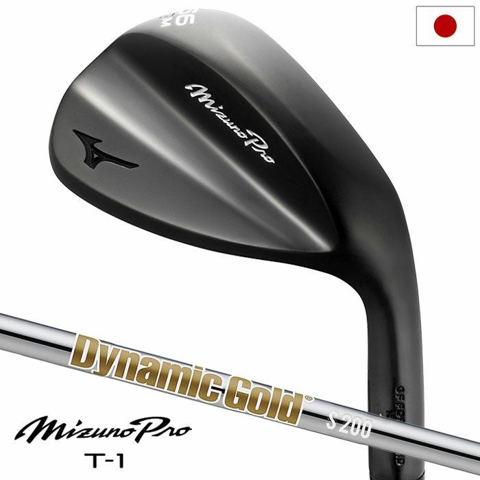ミズノMizunoProT-1ウエッジブラックIP仕上げメンズ右用DynamicGoldHTスチールシャフト2025年モデルゴルフクラブ日本正規品