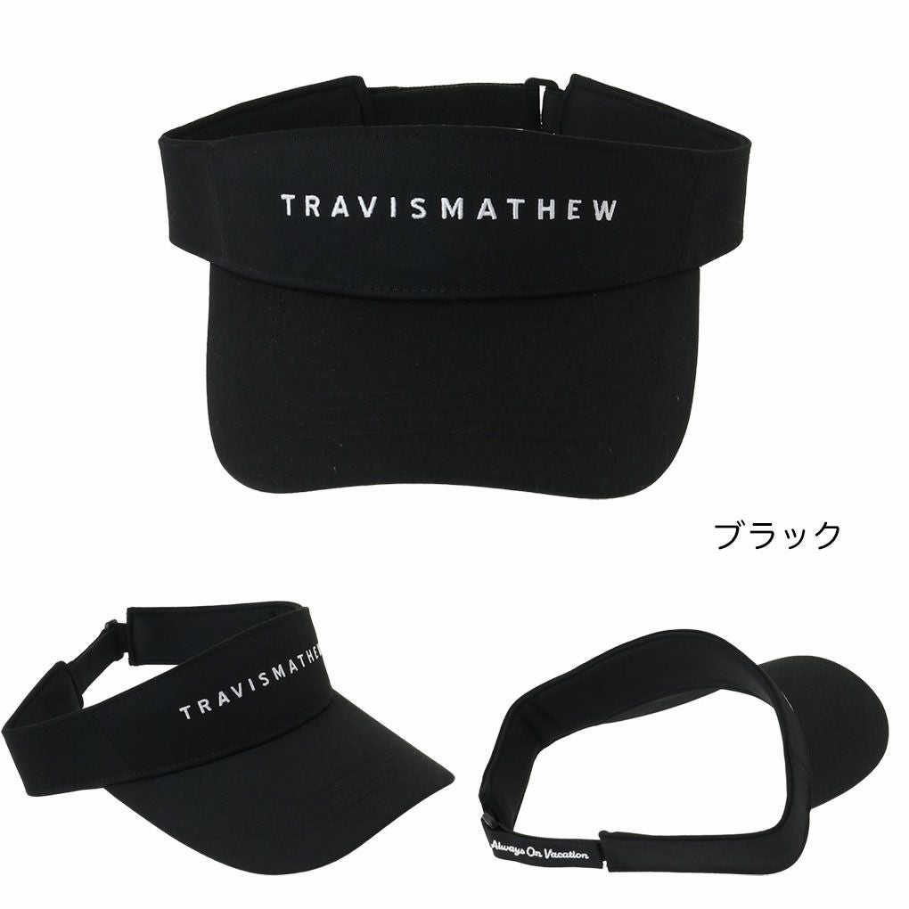 トラヴィスマシューベーシックロゴバイザー7AL945メンズ帽子ゴルフキャップTravisMathew2025春夏モデル日本正規品