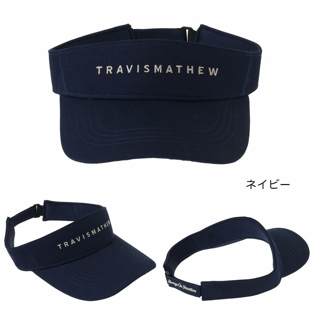 トラヴィスマシューベーシックロゴバイザー7AL945メンズ帽子ゴルフキャップTravisMathew2025春夏モデル日本正規品