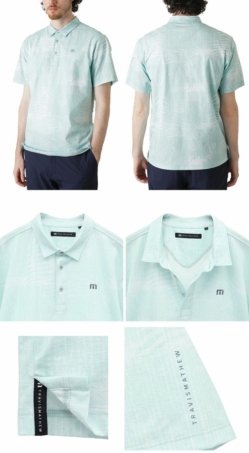 トラヴィスマシューリーフプリント半袖ポロ7AL009メンズゴルフウェアトップスTravisMathew2025春夏モデル日本正規品