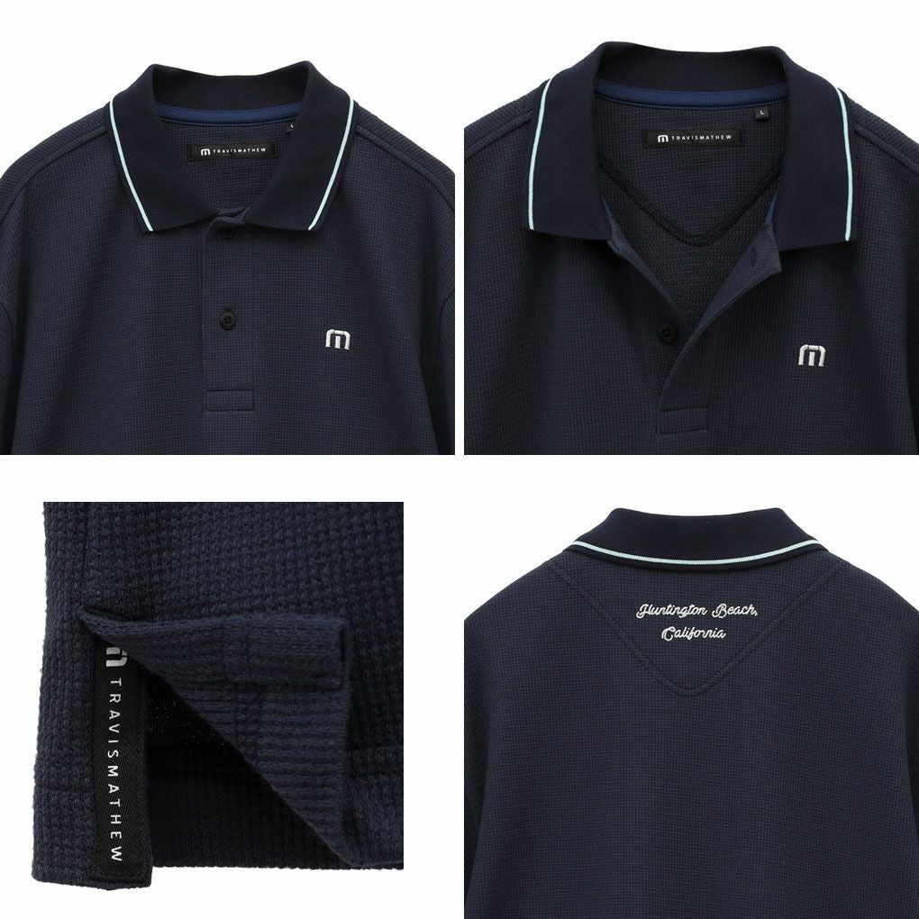 トラヴィスマシューワッフル半袖ポロ7AL012メンズゴルフウェアトップスTravisMathew2025春夏モデル日本正規品