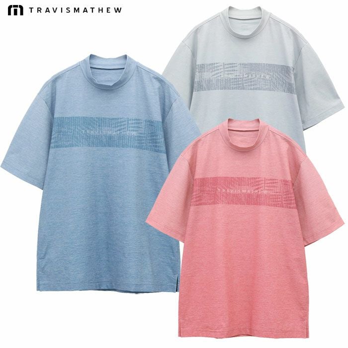 トラヴィスマシューチェストプリント半袖ポロ7AL016メンズゴルフウェアトップスTravisMathew2025春夏モデル日本正規品