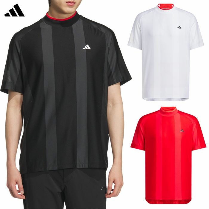 アディダスアディゼロメッシュモックネック半袖シャツKUK73メンズゴルフウェアトップス2025春夏モデルadidas日本正規品