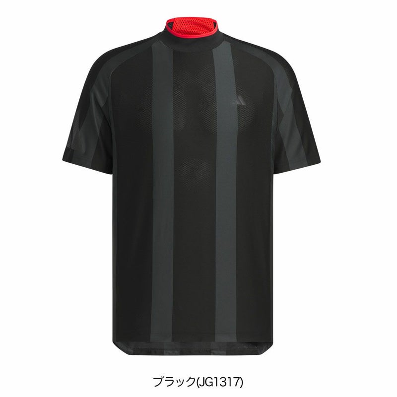 アディダスアディゼロメッシュモックネック半袖シャツKUK73メンズゴルフウェアトップス2025春夏モデルadidas日本正規品