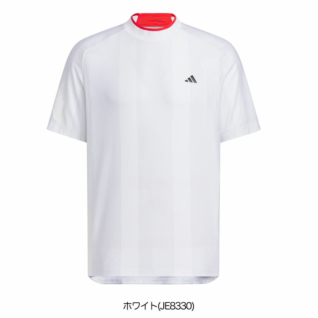 アディダスアディゼロメッシュモックネック半袖シャツKUK73メンズゴルフウェアトップス2025春夏モデルadidas日本正規品