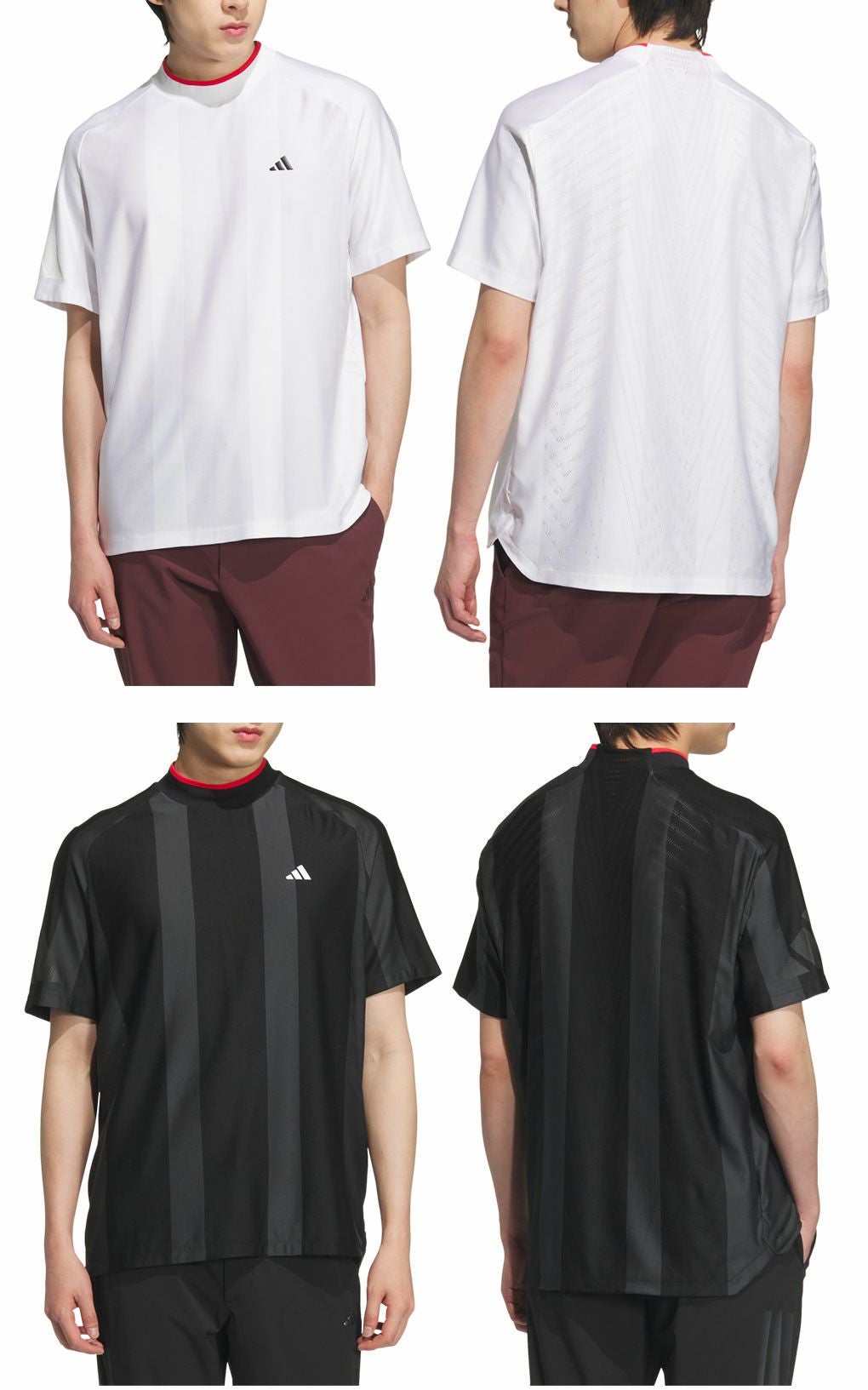 アディダスアディゼロメッシュモックネック半袖シャツKUK73メンズゴルフウェアトップス2025春夏モデルadidas日本正規品