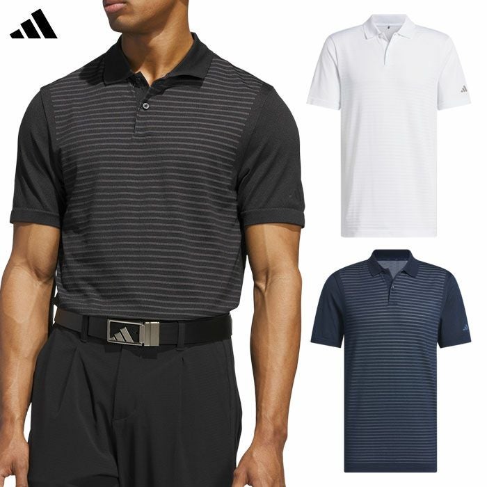 アディダスアディゼロサイドシームレス半袖ポロKQN59メンズゴルフウェアトップス2025春夏モデルadidas日本正規品