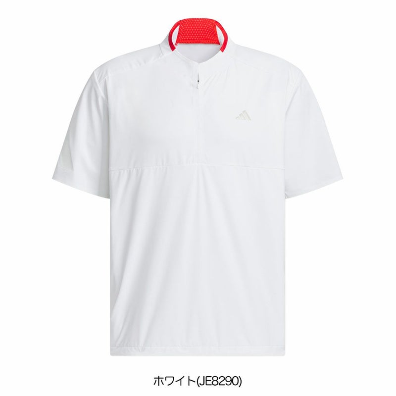 アディダスアディゼロ撥水ハーフジップ半袖ウィンドウKTN24メンズゴルフウェアトップス2025春夏モデルadidas日本正規品