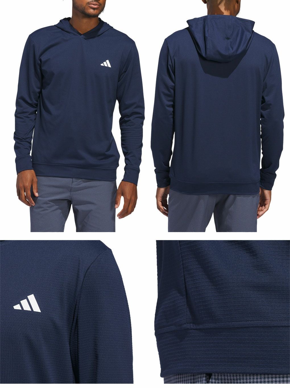 アディダスストレッチスウエット長袖フーディーKUH71メンズゴルフウェアトップス2025春夏モデルadidas日本正規品