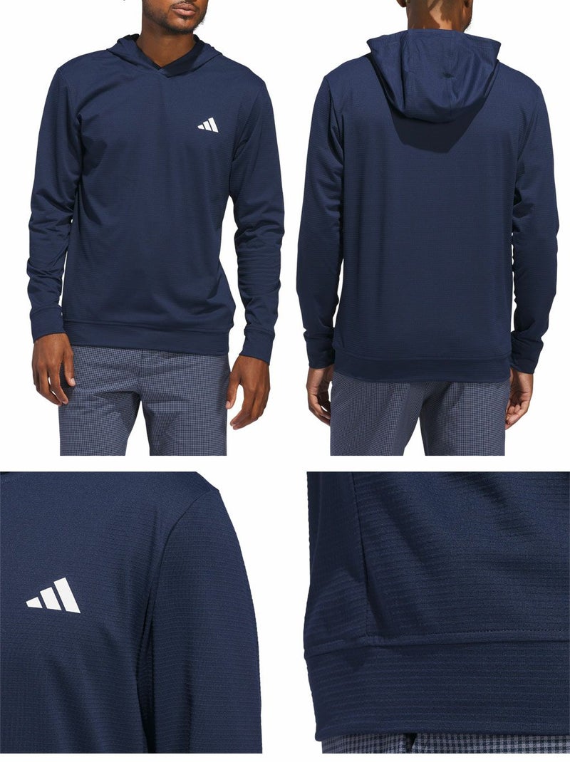 アディダスストレッチスウエット長袖フーディーKUH71メンズゴルフウェアトップス2025春夏モデルadidas日本正規品