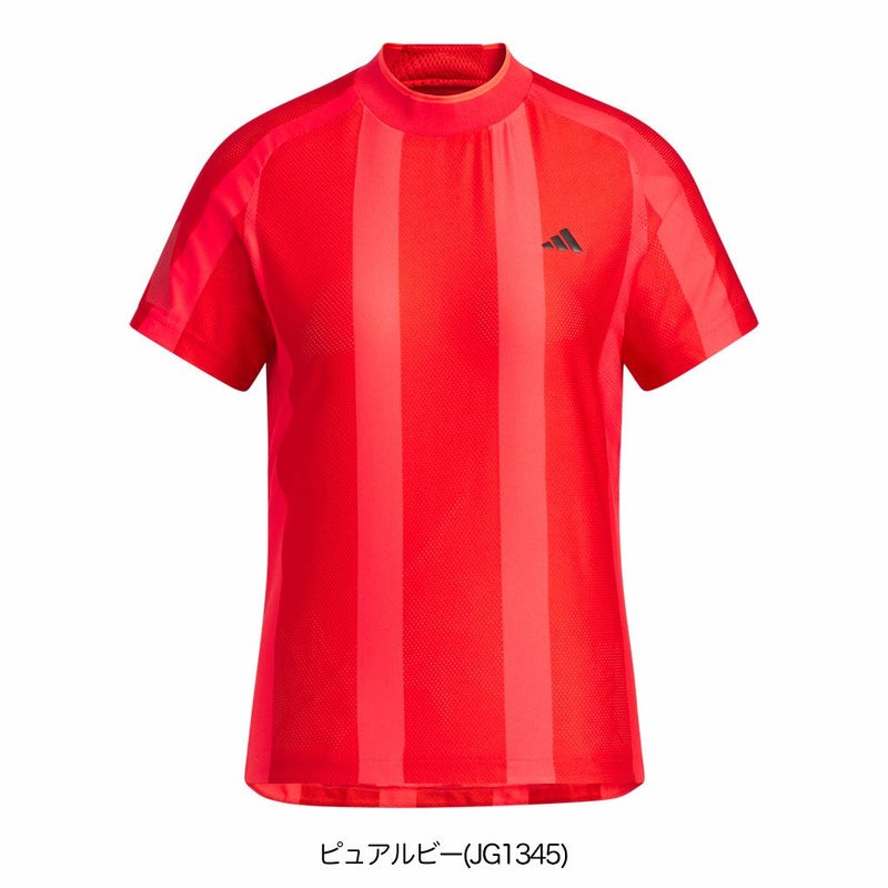 アディダスアディゼロメッシュモックネック半袖シャツKUK65レディースゴルフウェアトップス2025春夏モデルadidas日本正規品