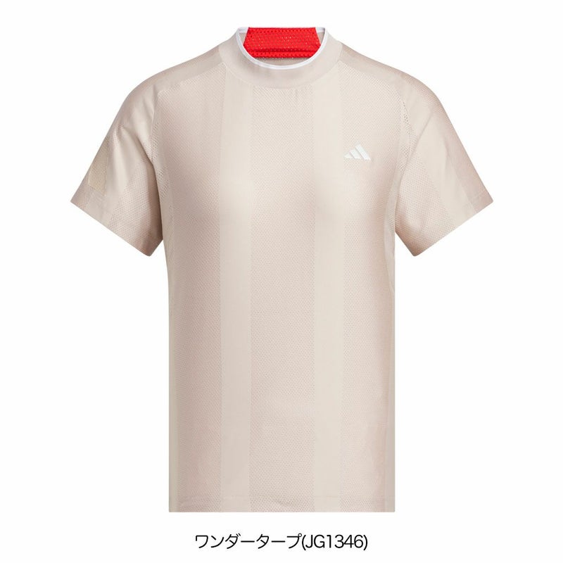 アディダスアディゼロメッシュモックネック半袖シャツKUK65レディースゴルフウェアトップス2025春夏モデルadidas日本正規品
