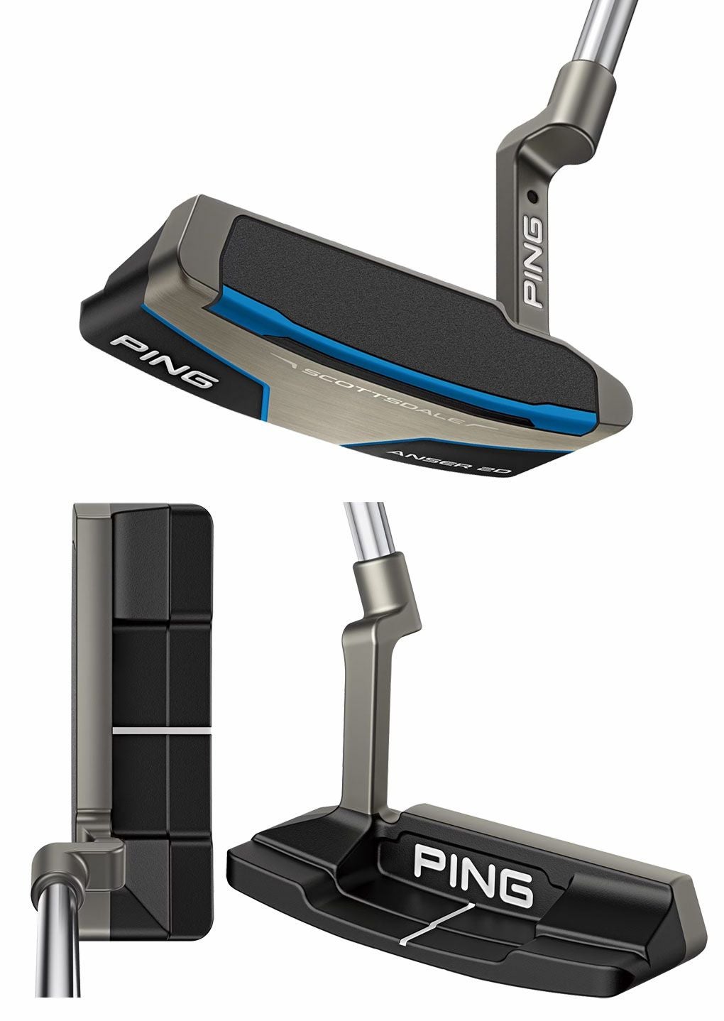 PING ピン SCOTTSDALE ANSER 2D パター メンズ 右用 SuperStroke/PP58