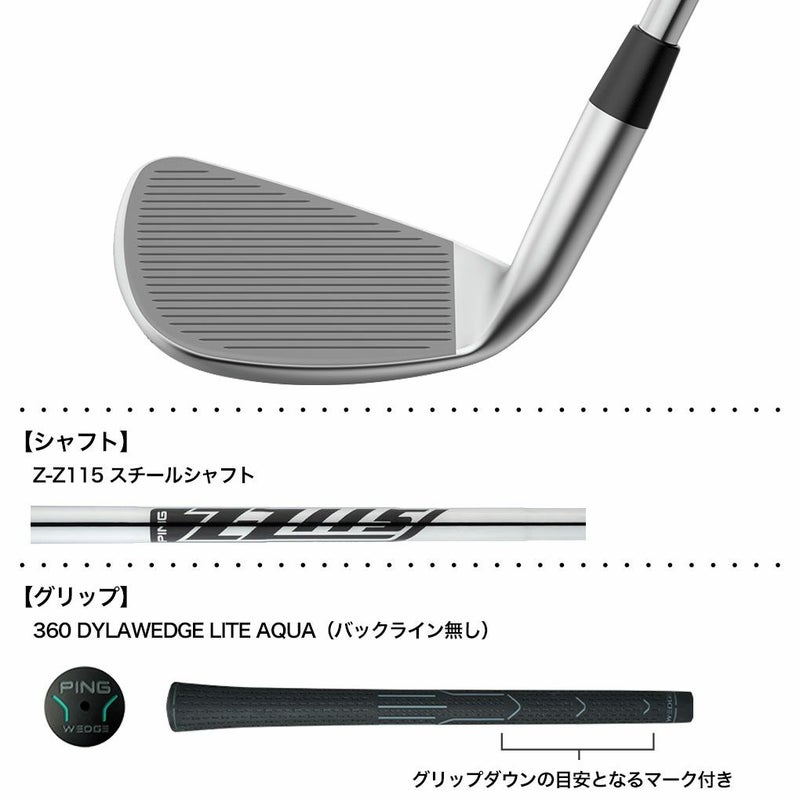 PINGピンウェッジBunkRバンカーメンズ右用/左用(レフティあり)Z-Z115スチールシャフト日本正規品2025年モデル