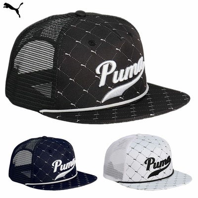 プーマゴルフキャットアーガイルトラッカーキャップ026692メンズゴルフキャップ帽子PUMA2024秋冬モデル日本正規品