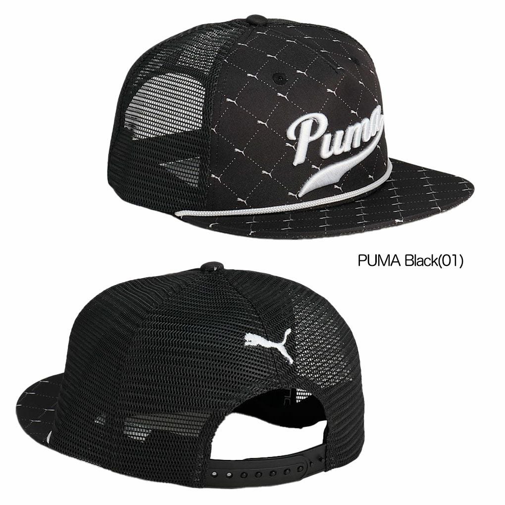 プーマゴルフキャットアーガイルトラッカーキャップ026692メンズゴルフキャップ帽子PUMA2024秋冬モデル日本正規品