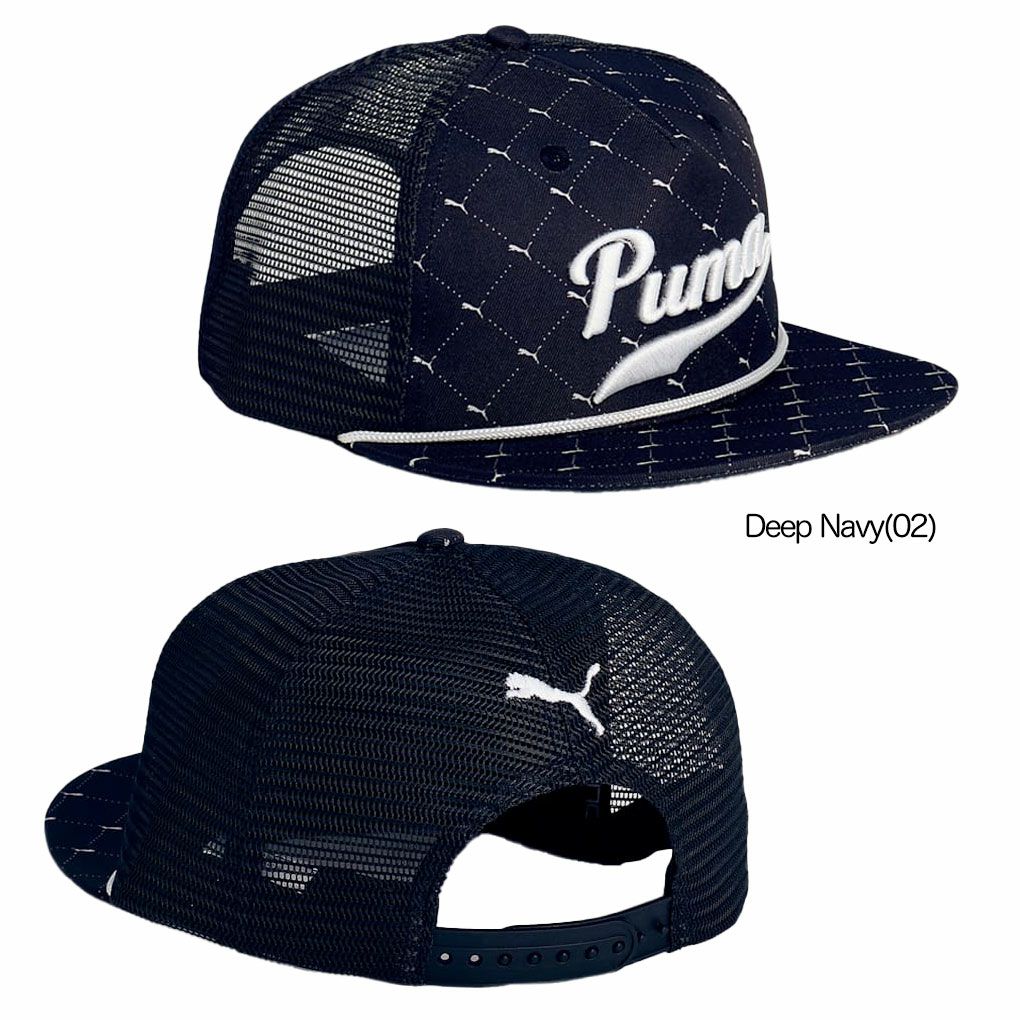 プーマゴルフキャットアーガイルトラッカーキャップ026692メンズゴルフキャップ帽子PUMA2024秋冬モデル日本正規品