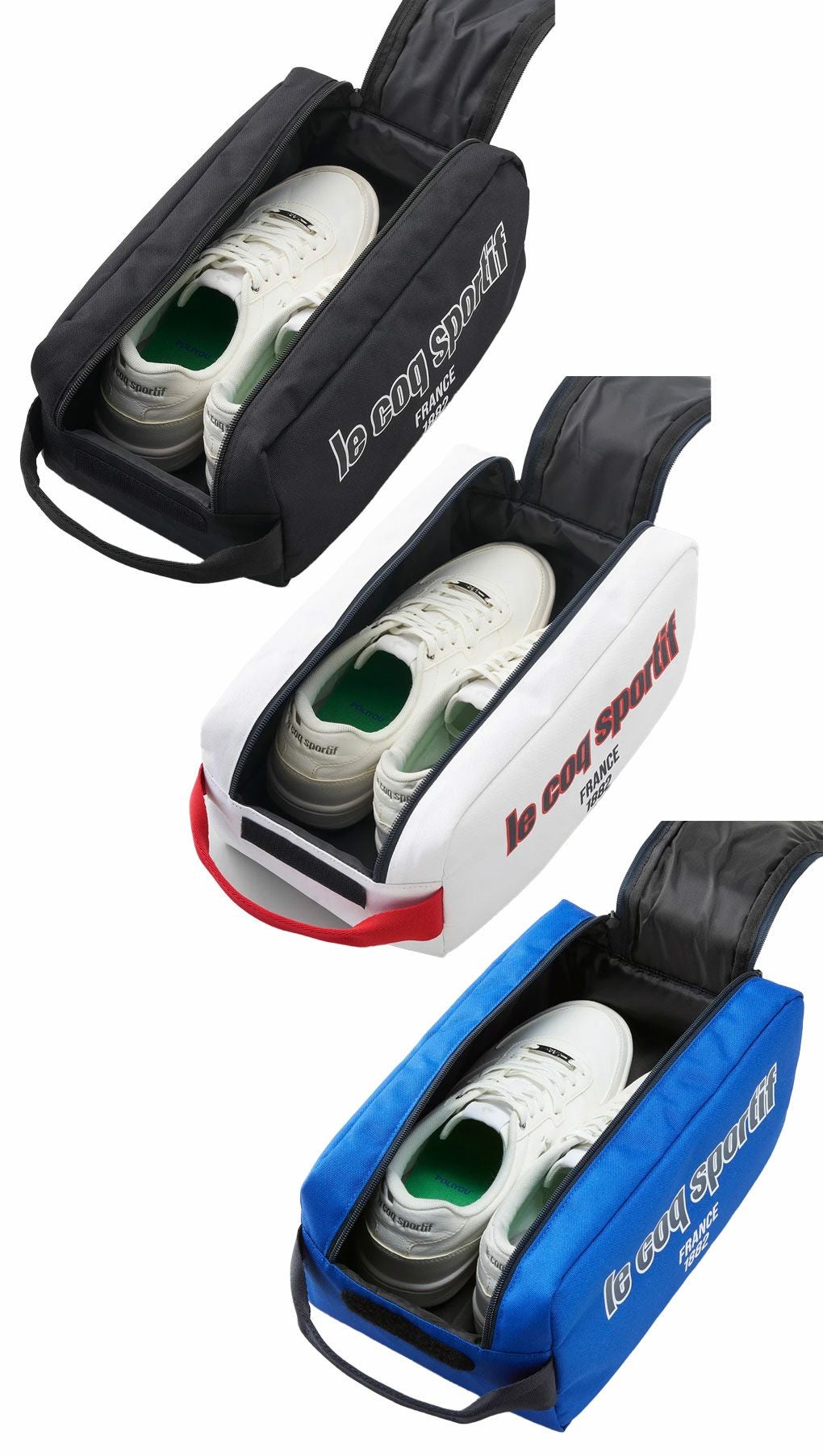 ルコックスポルティフ大開口シューズケースWファスナータイプLG5SBZ21Mlecoqsportifgolf2025年モデル日本正規品