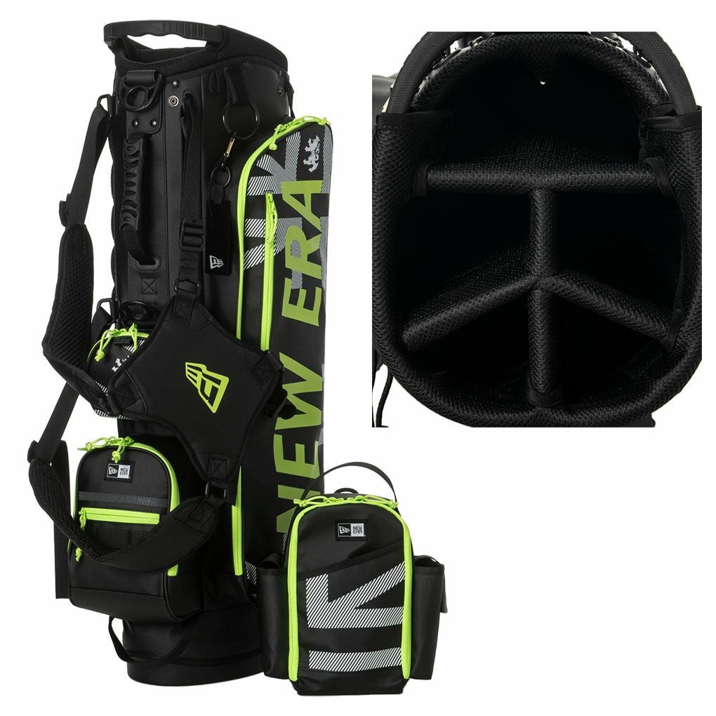 アドミラルAdmiralGolfスタンドキャディバッグニューエラコラボADMG5ACA9.0型48インチ対応ゴルフ2025年モデル日本正規品