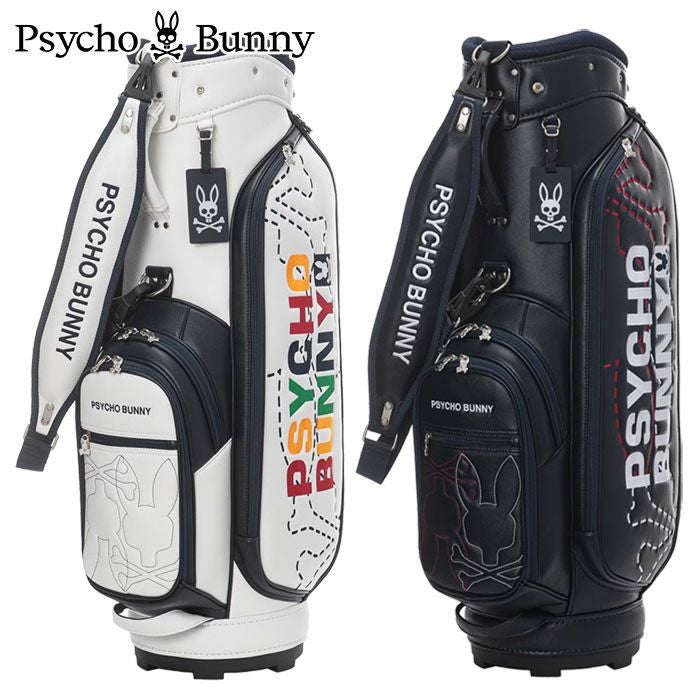 サイコバニーPsychoBunnyカートキャディバッグLOGOARTPBMG5SC59.0型46インチ対応5分割ゴルフバッグ2025年モデル日本正規品