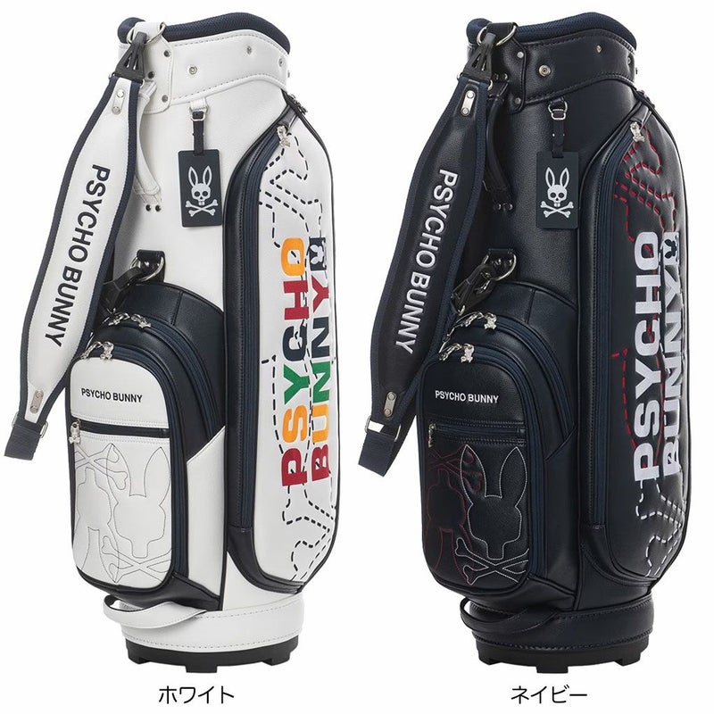 サイコバニーPsychoBunnyカートキャディバッグLOGOARTPBMG5SC59.0型46インチ対応5分割ゴルフバッグ2025年モデル日本正規品