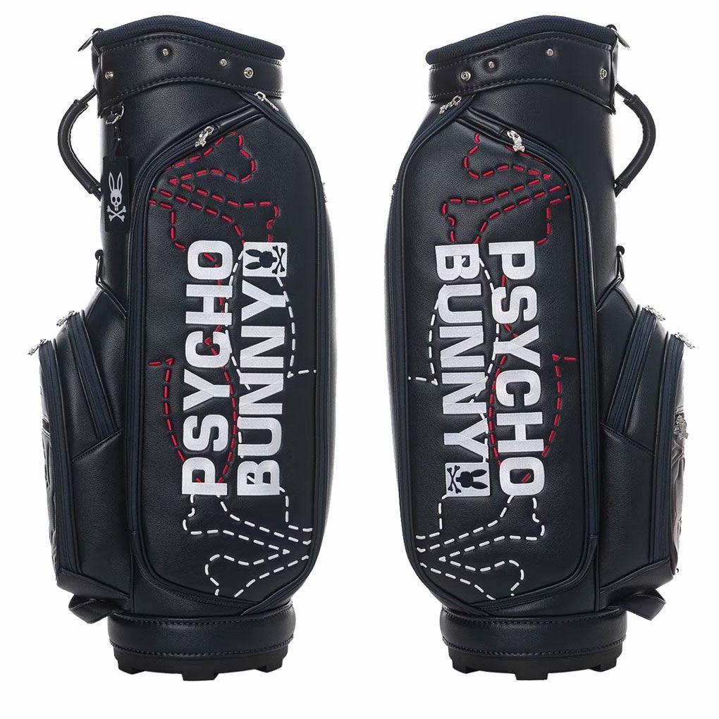 サイコバニーPsychoBunnyカートキャディバッグLOGOARTPBMG5SC59.0型46インチ対応5分割ゴルフバッグ2025年モデル日本正規品