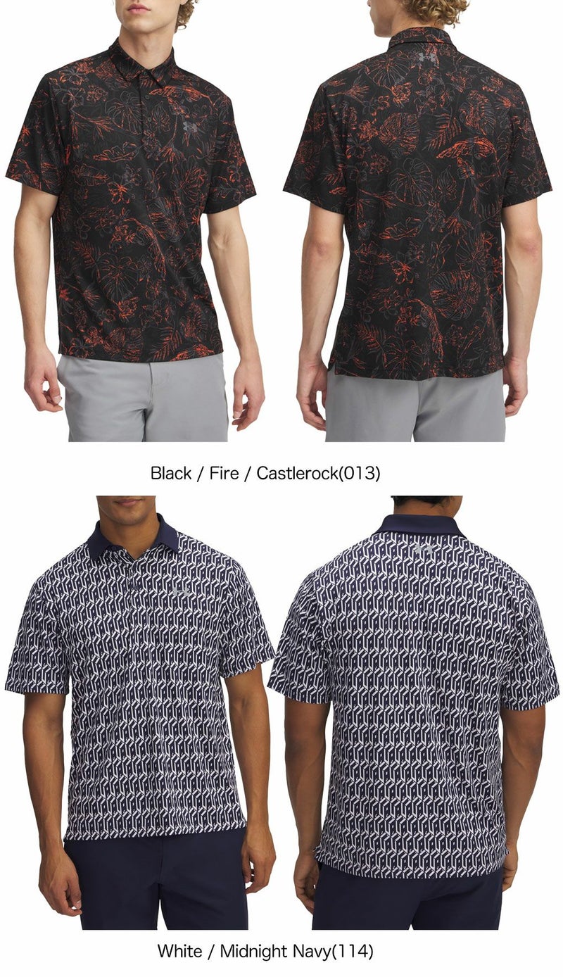 アンダーアーマUAプレーオフ3.0プリントポロ1378677メンズゴルフウェアゴルフUNDERARMOUR2025春夏モデル日本正規品