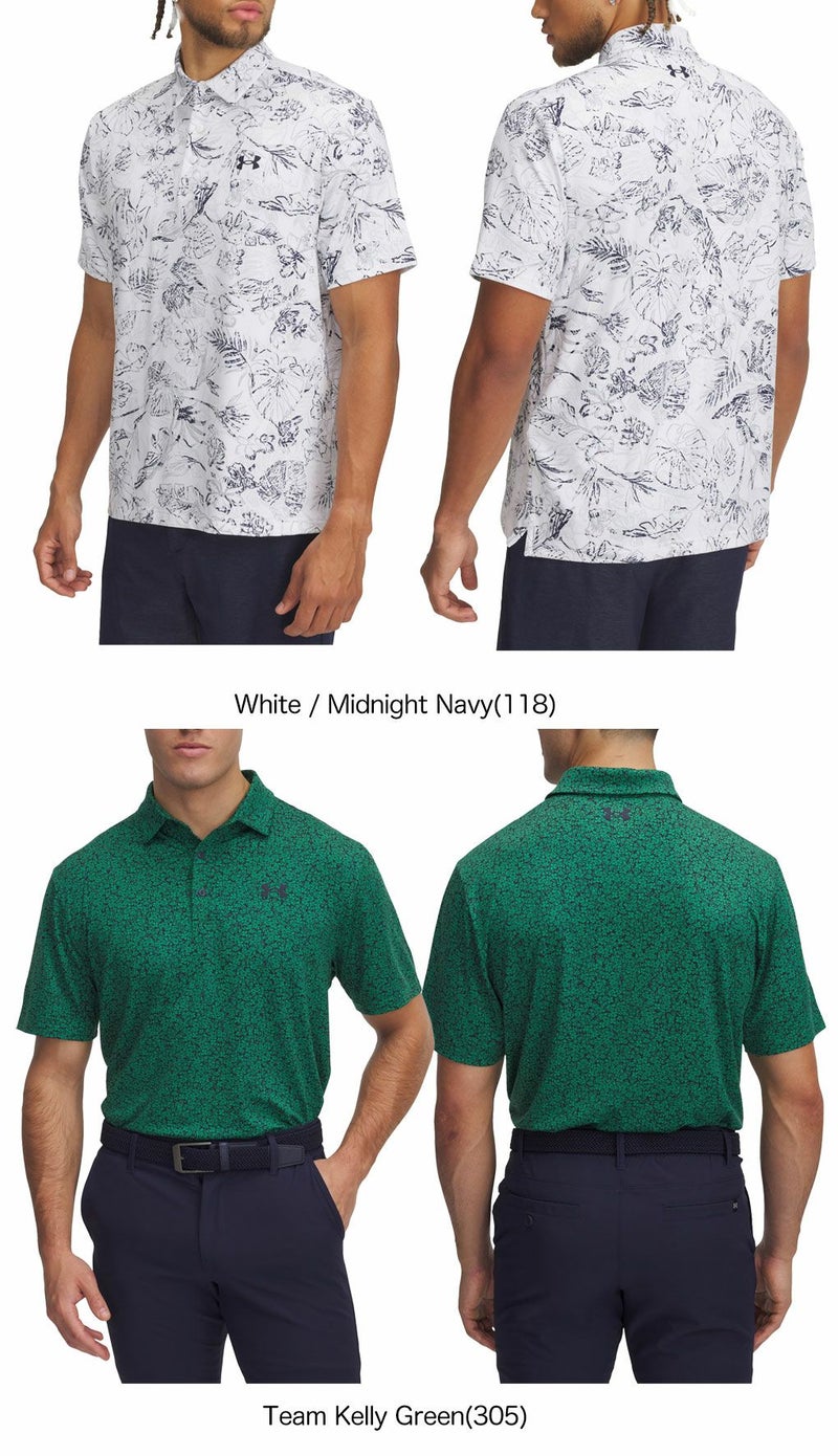 アンダーアーマUAプレーオフ3.0プリントポロ1378677メンズゴルフウェアゴルフUNDERARMOUR2025春夏モデル日本正規品