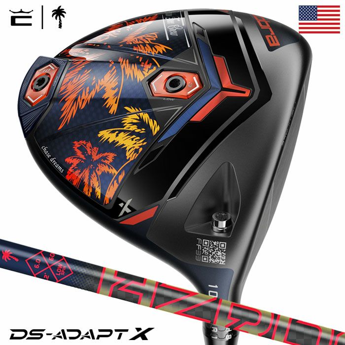 コブラ2025DS-ADAPTXPalmTreeCrewDriverLimited Editionドライバーメンズ右用HZRDUSBlack60USA直輸入品