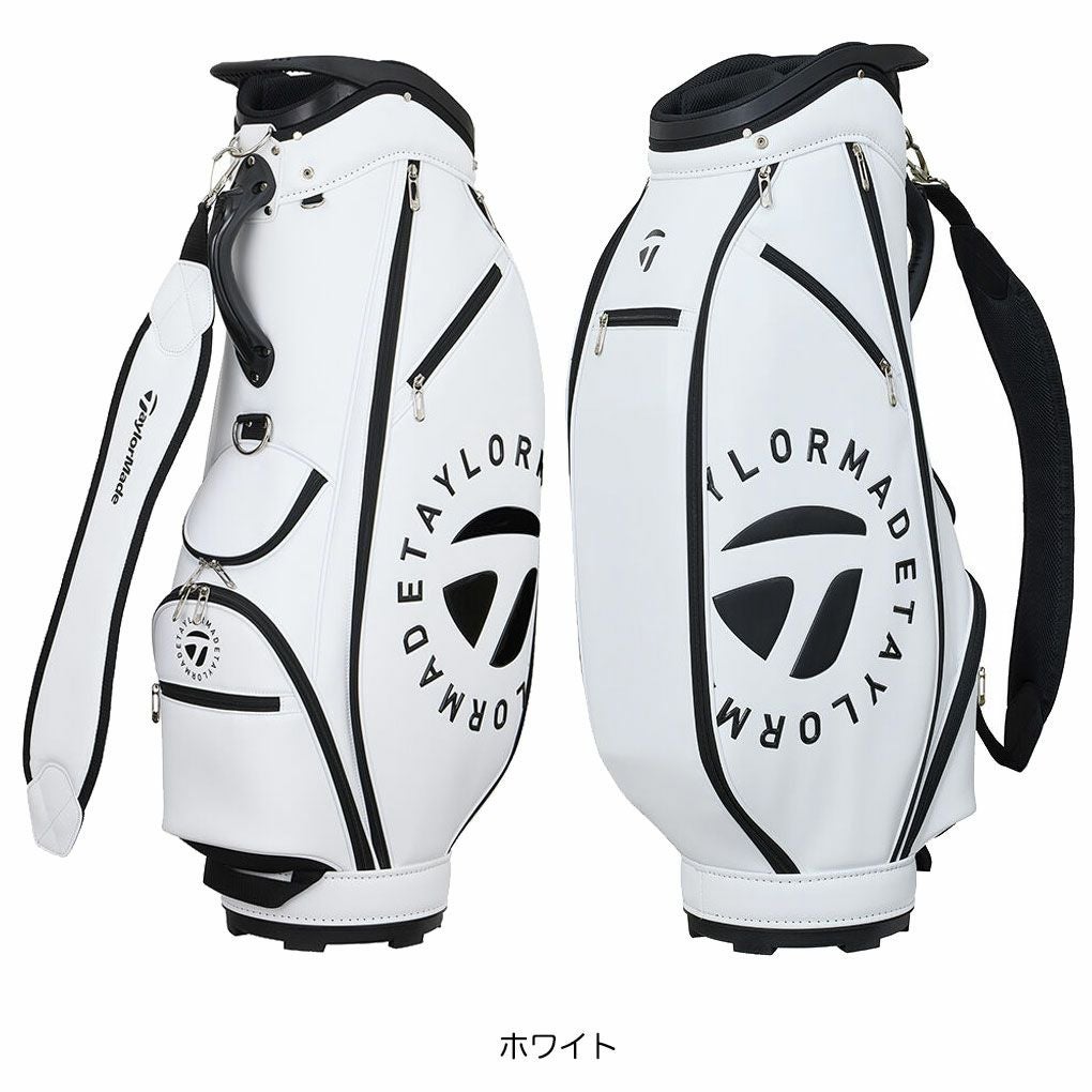 テーラーメイドサークルロゴキャディバッグUN7479.5型47インチ対応4分割カートバッグゴルフTaylorMade日本正規品2025年モデル