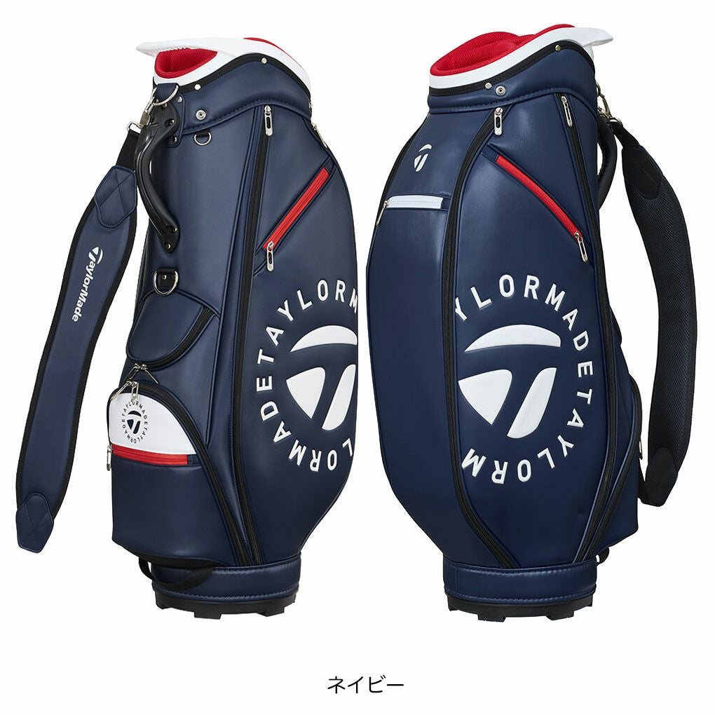テーラーメイドサークルロゴキャディバッグUN7479.5型47インチ対応4分割カートバッグゴルフTaylorMade日本正規品2025年モデル