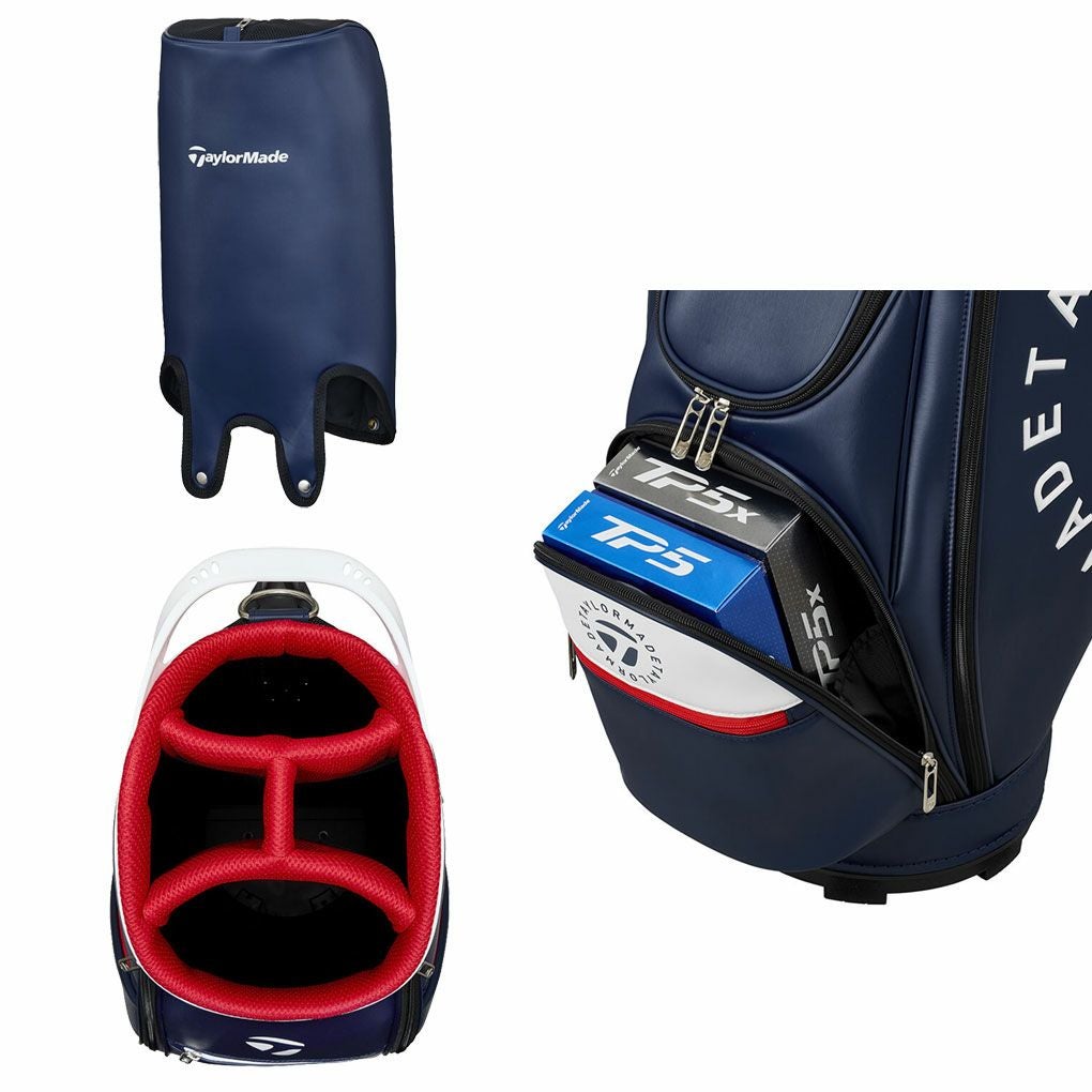 テーラーメイドサークルロゴキャディバッグUN7479.5型47インチ対応4分割カートバッグゴルフTaylorMade日本正規品2025年モデル