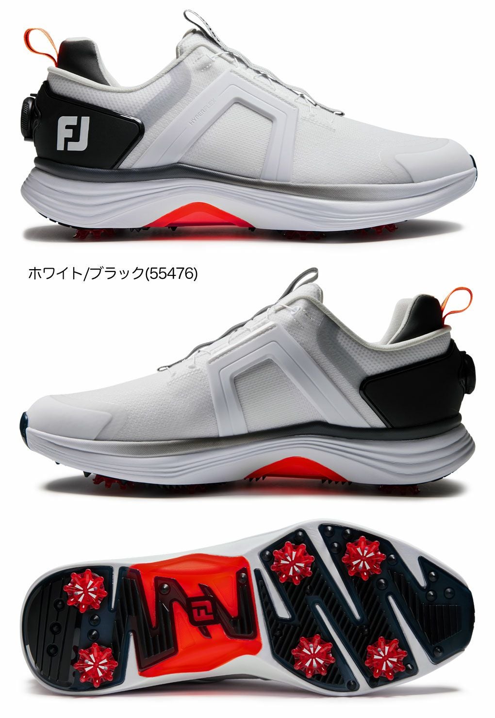 フットジョイ メンズ ハイパーフレックス BOA ゴルフシューズ スパイク