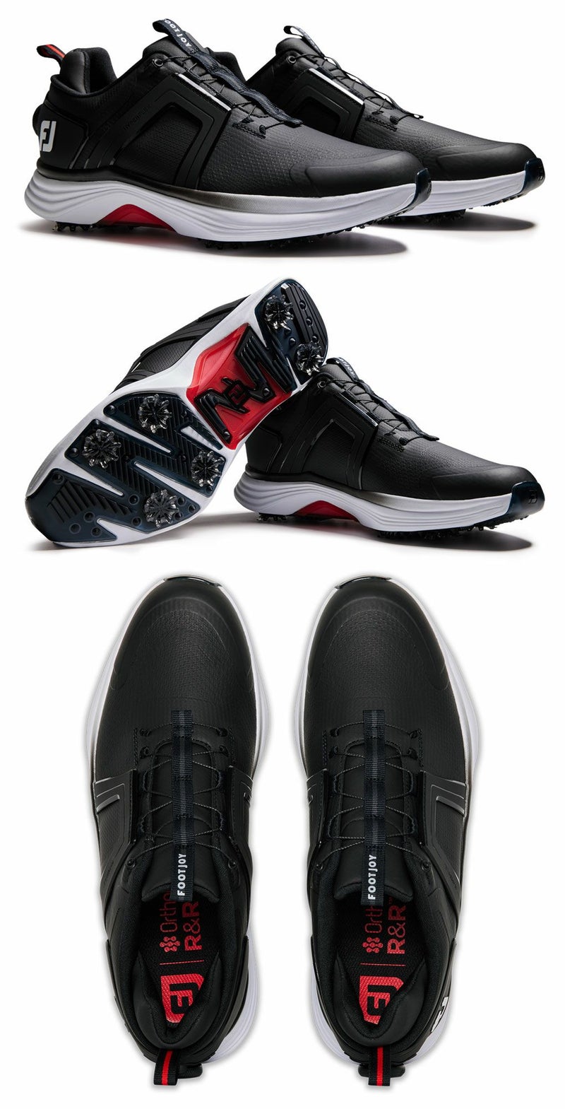 フットジョイMEN'SハイパーフレックスBOAゴルフシューズスパイクレスメンズ靴FOOTJOY2025年モデル日本正規品